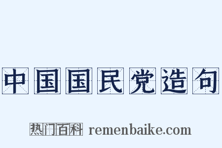 中国国民党造句是什么意思的图片